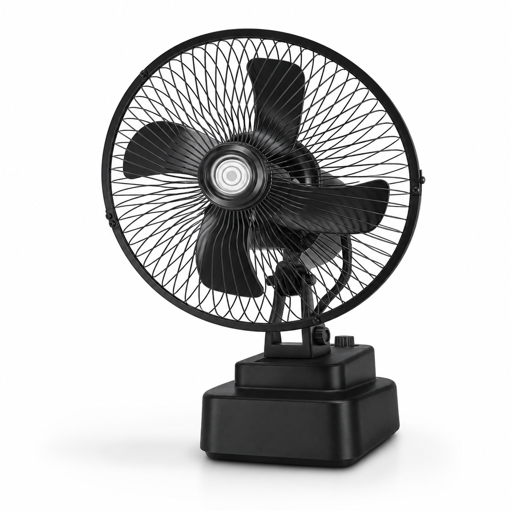 48 Pieces Table Fan Black Adjustable Tilt Portable Desk Air Circulator 35 x 30 x 16 cm
