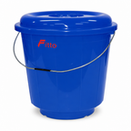 120 Pieces Plastic Bucket with Lid and Carry Handle, 3 Litre, Blue