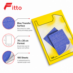 120 Pieces Blue Carbon Paper, 70 x 28 cm, 100 Sheets for Drawing, Tracing and Design Transfer