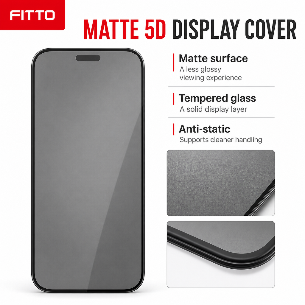120 Pieces 5D Matte Tempered Glass Screen Protectors for 17 Pro Display, Anti-Static