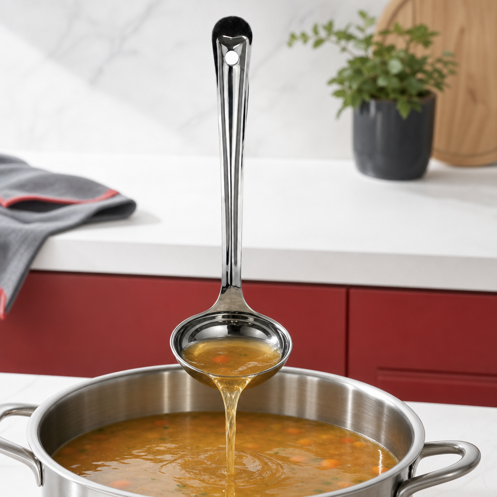 96 Pieces Stainless Steel Basting Ladle, Round Bowl, Size No. 6, 34 cm