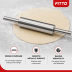 96 Pieces Stainless Steel Rolling Pin, 16.9 in / 45 cm, 1 Piece