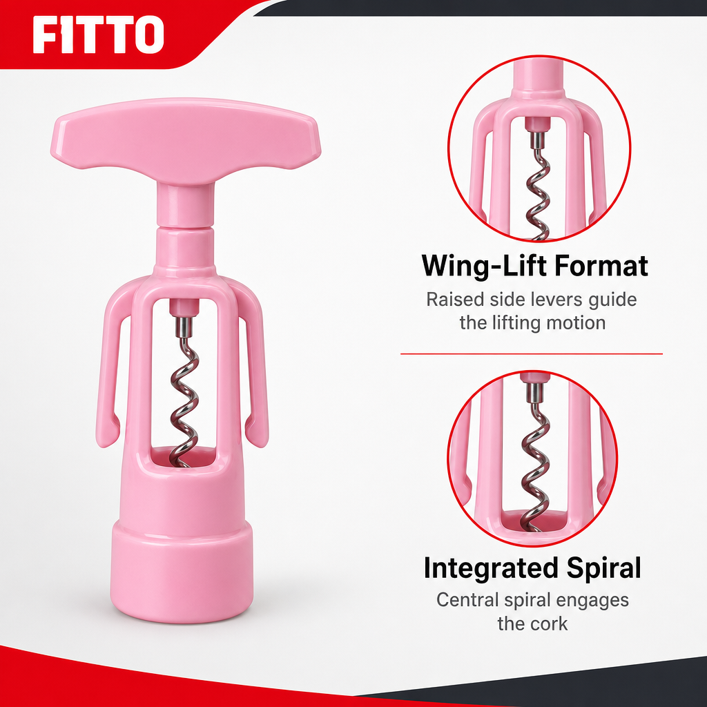 120 Pieces Wing Corkscrew Bottle Opener, Pink, Single Piece
