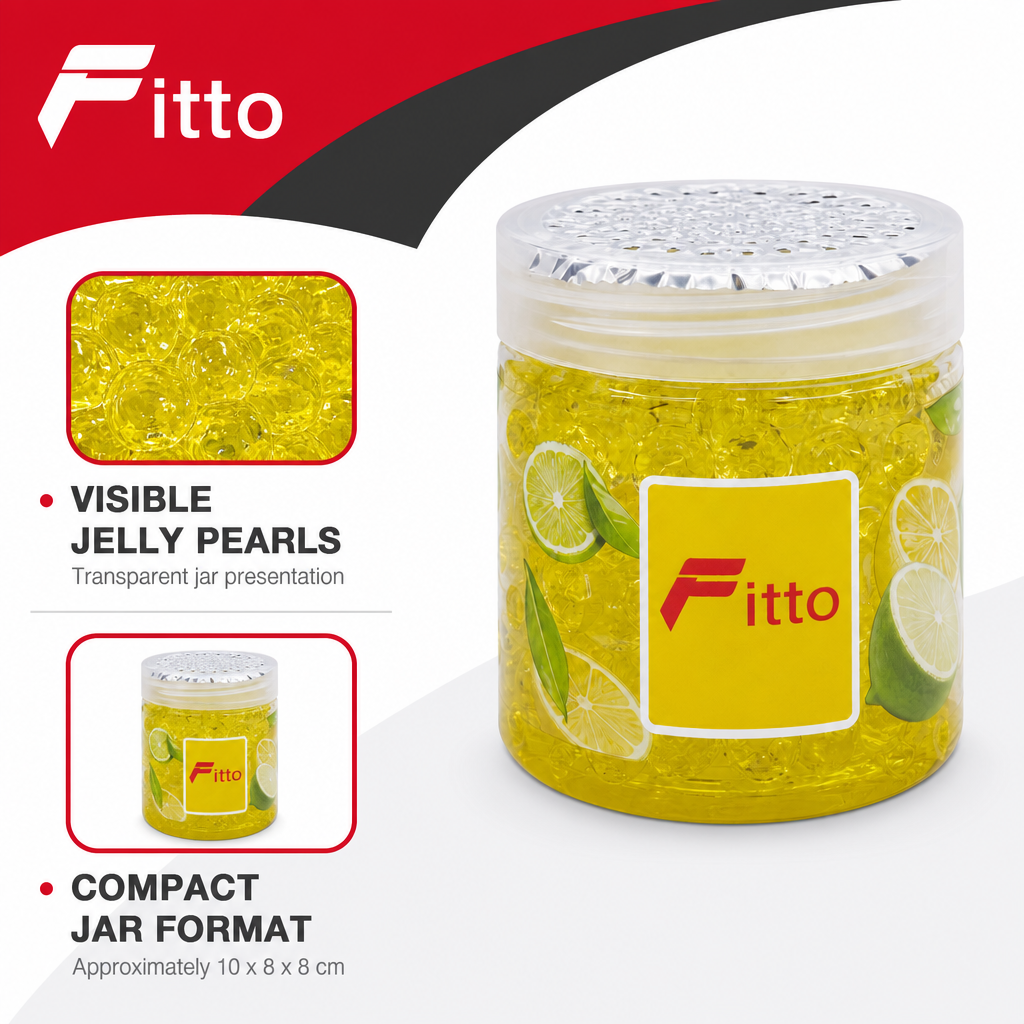 96 Pieces Car Air Fresheners Jelly Pearls Decor Orient Scent, Single Jar, 10 x 8 x 8 cm