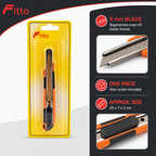 120 Pieces Orange and Black 9 mm Titanium Blade Snap-Off Cutter, 1 Piece