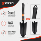 120 Pieces Hand Garden Trowels, 33 cm, Black, 1 Piece