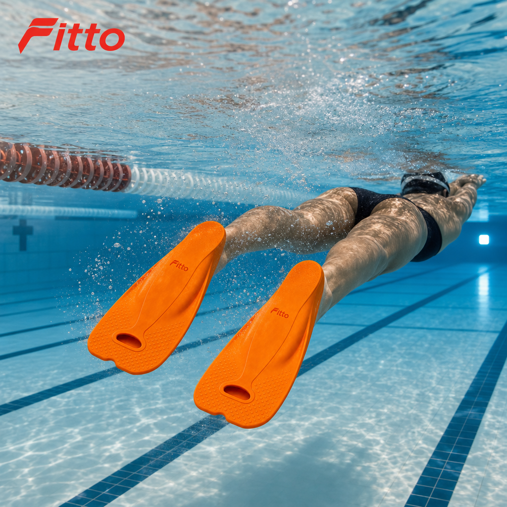48 Pieces Swimming Fins for Training, Full-Foot Design, Textured Sole, Size XS EU 34–36