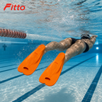 48 Pieces Swimming Fins for Training, Full-Foot Design, Textured Sole, Size XS EU 34–36