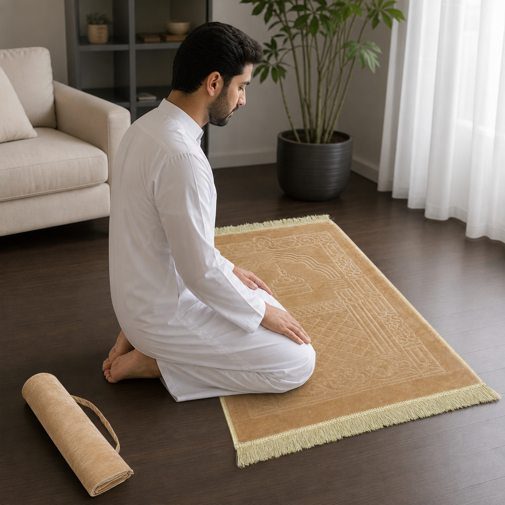 96 Pieces Prayer Mats with Carry Bag, 80 x 120 cm, Single Mat for Home, Travel and Worship