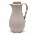72 Pieces Vacuum Flask 1-Litre, Curved Beige or White Beverage Server with Handle and Pour Spout, 1 Piece