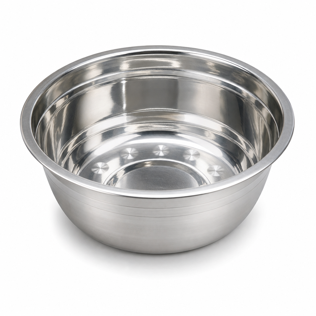 120 Pieces Stainless Steel Mixing Bowl, 1200 ml, 20 x 6 cm, Silver, 1 Piece