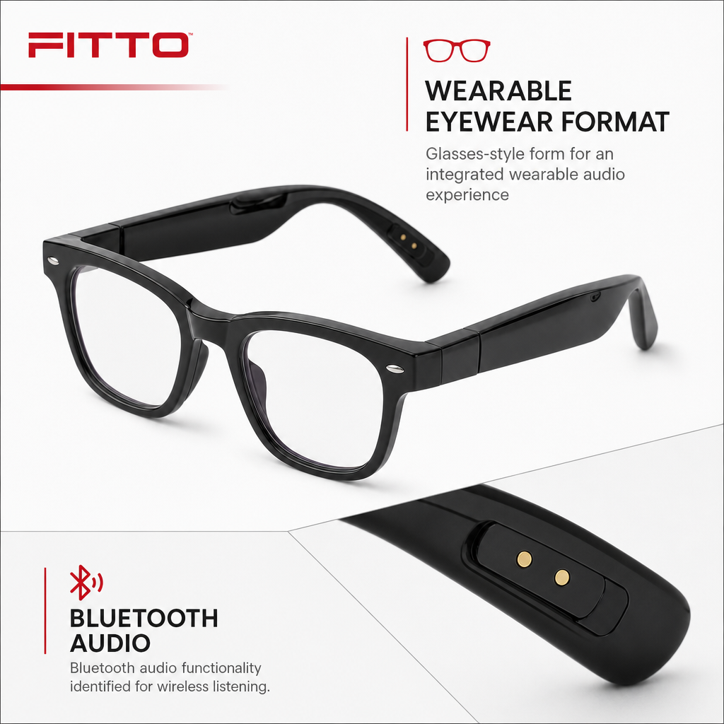 48 Pieces Bluetooth Audio Smart Glasses, Wearable Eyewear for Personal Listening