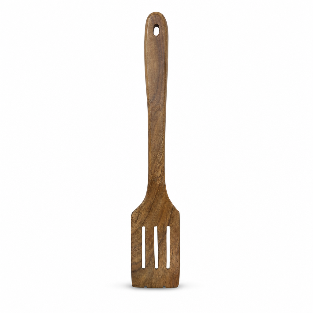120 Pieces Wooden Slotted Spatula, 33 cm, 1 Piece