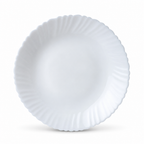 120 Pieces Opal Glass Dessert Plate, 8.5 Inch, Round White Tablewares