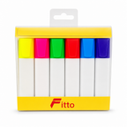 120 Pieces Glow Highlighters, Assorted Colours, 6 Pack, Bright Markers for Notes, Study and Office Work