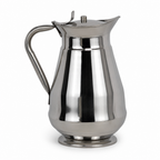 60 Pieces Stainless Steel Water Jugs with Lid and Handle, Silver, No. 6