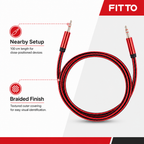 240 Pieces Braided 3.5mm Auxiliary Audio Cables, 100 cm, Assorted Colour