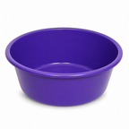 120 Pieces Round Plastic Wash Basin, Size 9, Purple