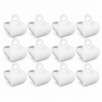 96 Pieces Candy Favor Boxes with Handles, White, 12 Pieces, 7 x 7 x 8 cm