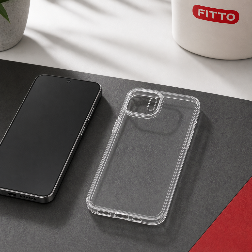 144 Pieces Crystal Clear Phone Cases with Raised Camera Frame for A17, Transparent Protective Cover