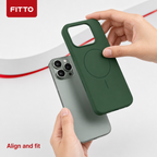 120 Pieces Silicone Magnetic Phone Cases with Raised Camera Protection, Green Cover for 16 Pro Model