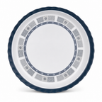 60 Pieces Melamine Round Wavy Serving Trays, 60 cm