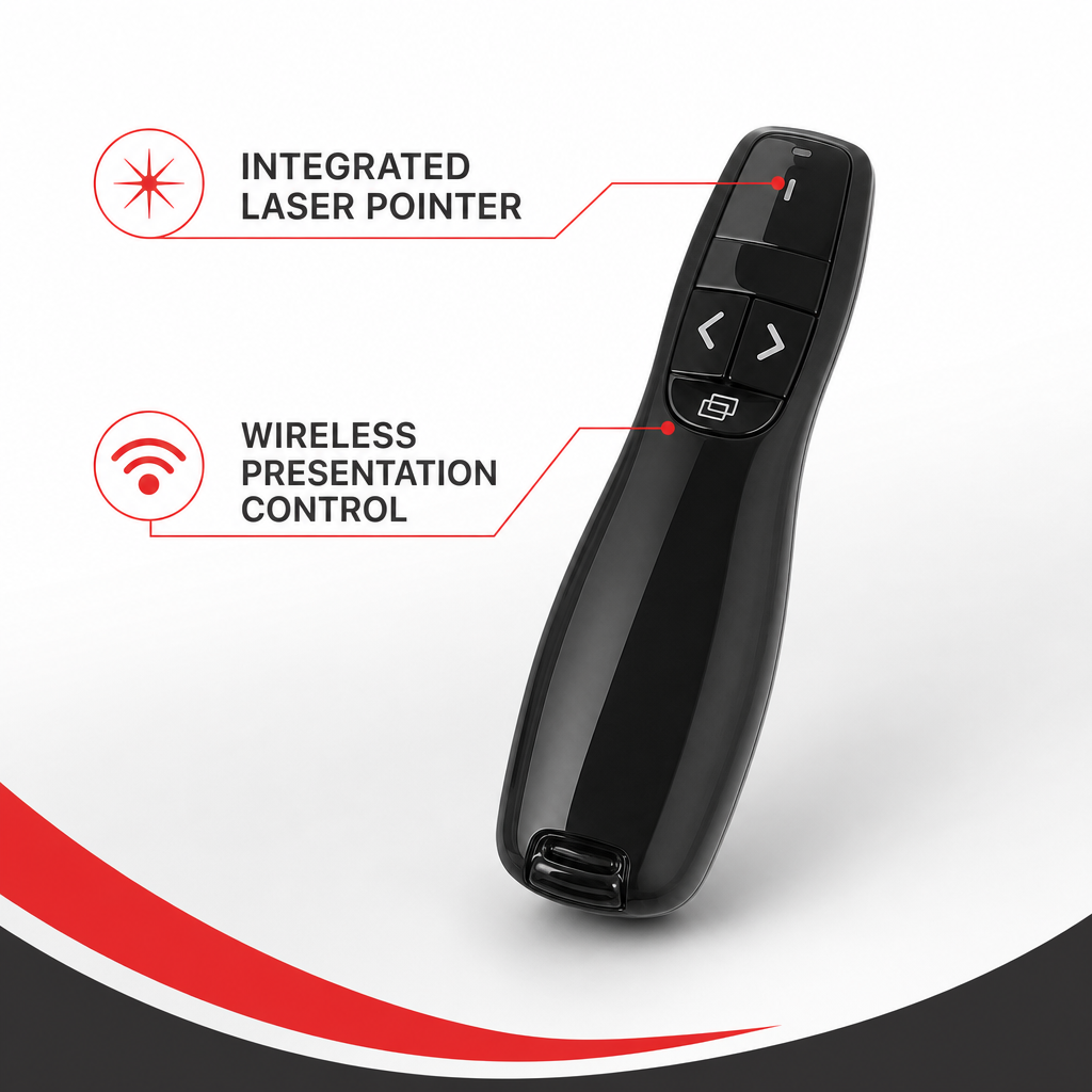 60 Pieces 2400 Laser Presentation Remote with Wireless Control for Slide Navigation and Presentations