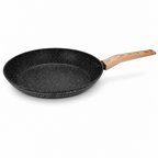 48 Pieces Forged Aluminium Frying Pan Without Lid, 26 x 5 cm, Black