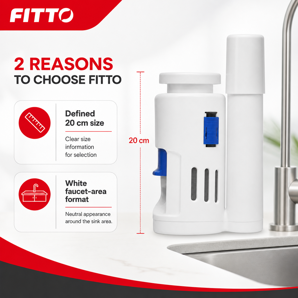 72 Pieces Faucet Water Filter Attachments, 20 cm, White, 1 Piece