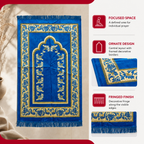 96 Pieces Prayer Mats, Turkish Style Decorative Design, Single Mat for Daily Prayer