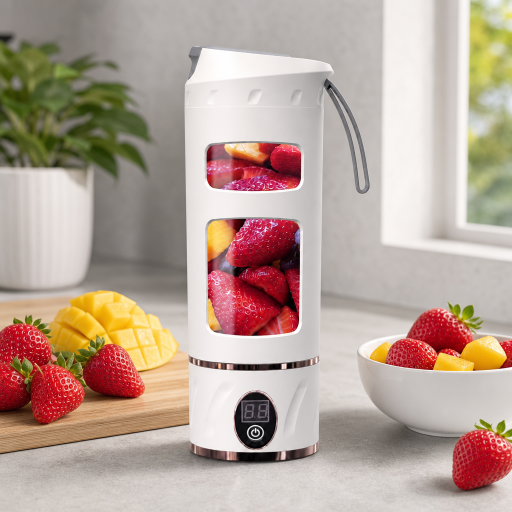 72 Pieces Rechargeable Portable Juicers Cup, 1 Piece, White