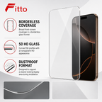 120 Pieces Screen Protectors, Borderless 5D HD Tempered Glass for Pro Phone Model, Dustproof Edge Coverage