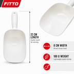 120 Pieces White Plastic Kitchen Rice Scoop, 1 Piece, 22 cm