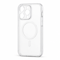96 Pieces Crystal Clear Magnetic Phone Cases with Ring for Wireless Charging, Raised Camera Protection, iPhone 15 Pro