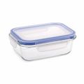 96 Pieces Rectangular Glass Food Storage Container with PP Lid, 1520 ml