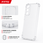 240 Pieces Clear Anti-Burst Phone Cases with Reinforced Corners for Galaxy A24