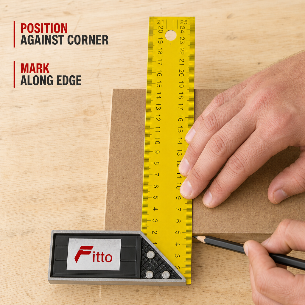 144 Pieces Carpenter L-Square Ruler, 10 Inch, Yellow and Black, 1 Piece