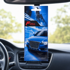 144 Pieces Hanging Car Air Fresheners, New Car Scent, Blue Variant, Single Pack