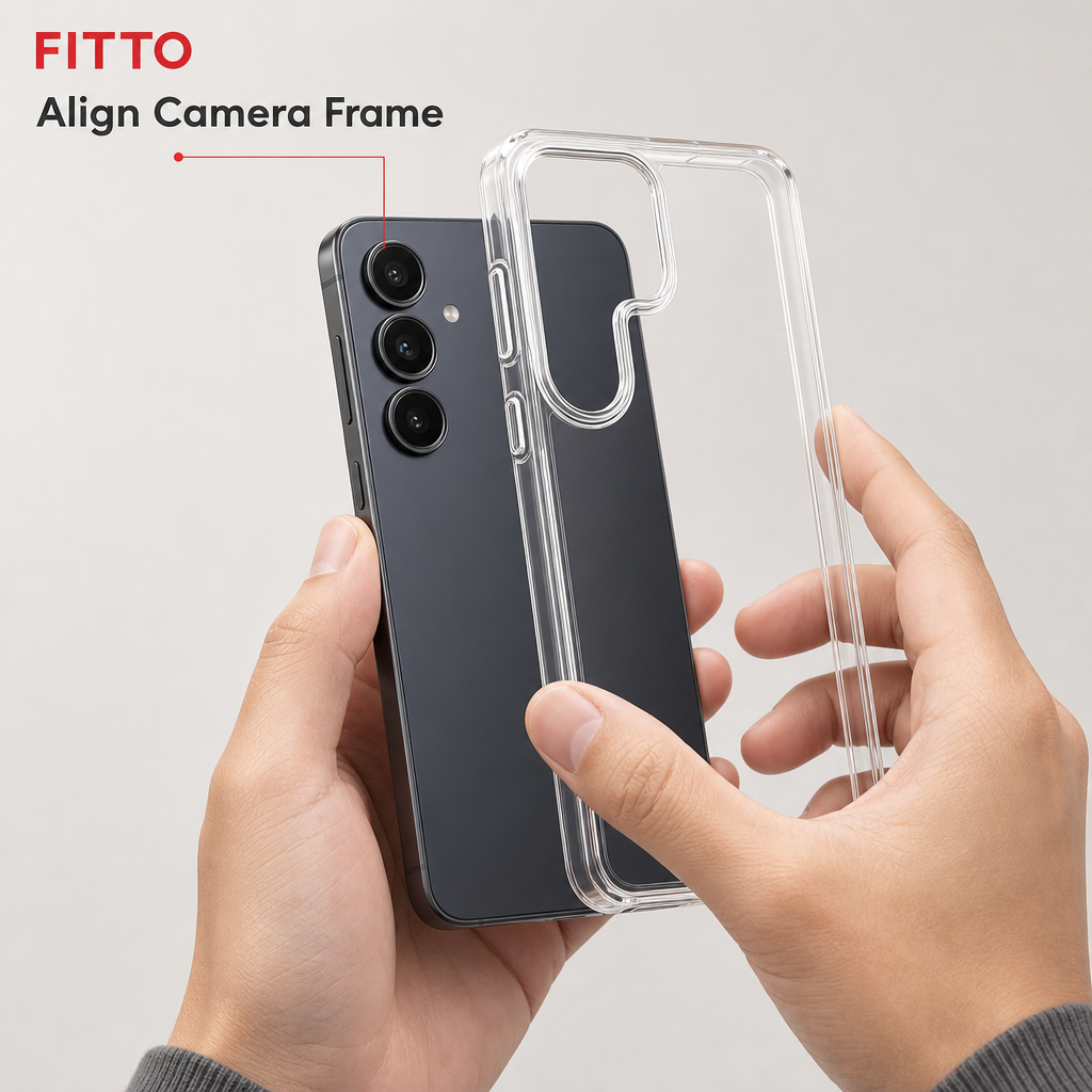 144 Pieces Clear Phone Cases with Raised Camera Frame for S25 Ultra, Transparent Single Case