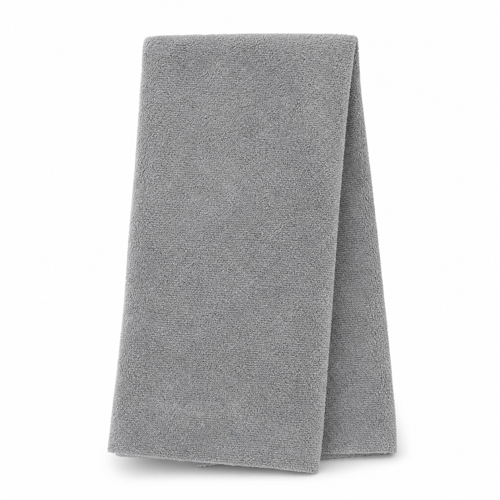 96 Pieces Microfiber Cleaning Cloth 500 GSM, No Stitching, 60 x 90 cm, Grey, 1 Piece