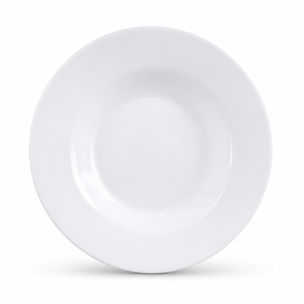 120 Pieces Soup Plate, White, 8.5 Inch, Round Tablewares Dish