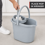 72 Pieces Compact Mop Bucket with Wringer and Carry Handle, Grey, 42 x 32 x 30 cm
