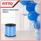 240 Pieces Blue Balloon Ribbon Roll, 5 mm x 100 yd, Party Decorations Ribbon