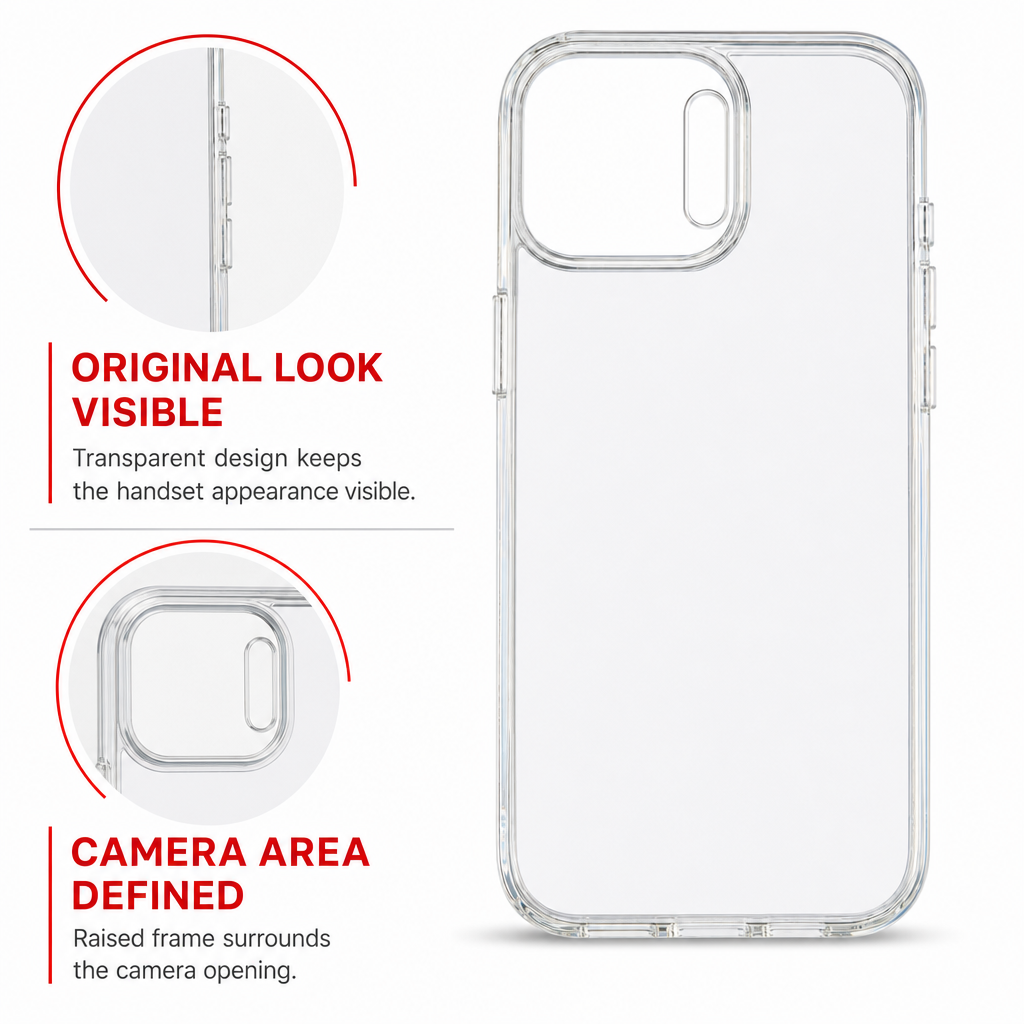 144 Pieces Crystal Clear Phone Cases with Raised Camera Frame for A56, Transparent Slim Cover
