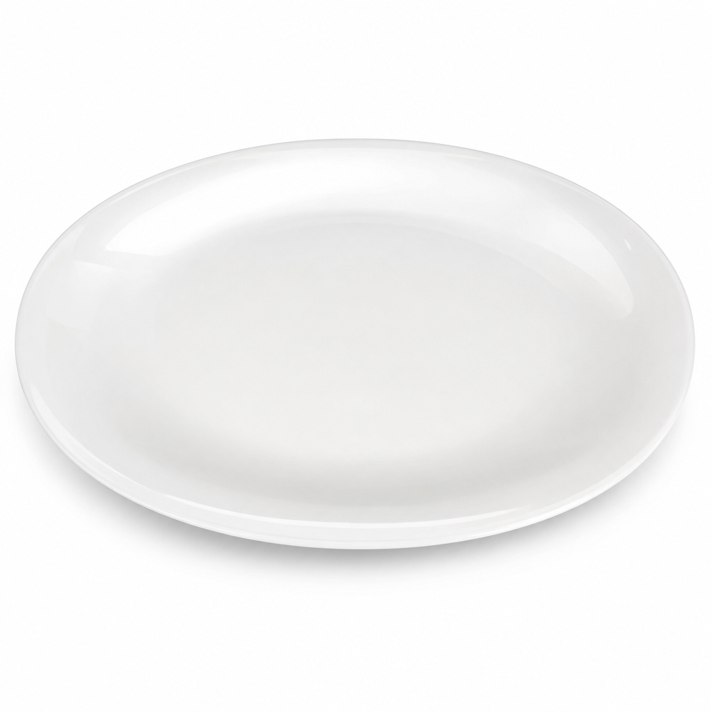 96 Pieces Opal Glass Dinner Plate, 11.5 Inch, White Round Tablewares for Dining and Meal Service
