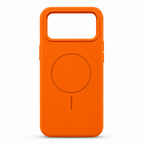 120 Pieces Silicone Magnetic Phone Cases with Raised Camera Protection, Orange