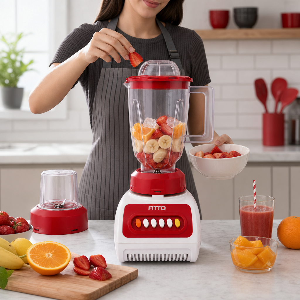 60 Pieces 2-in-1 Blenders, 400 W, 1.5 L Jar, Red, 1 Piece