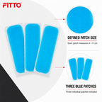144 Pieces Cooling Patches, Blue, 4 × 11 cm, 3 Pieces