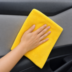 120 Pieces Microfiber Cleaning Cloth, No Stitching, 40 x 60 cm, Yellow
