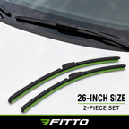 96 Pieces Hybrid Windshield Wiper Blades, 2-Piece Set, 26 Inch